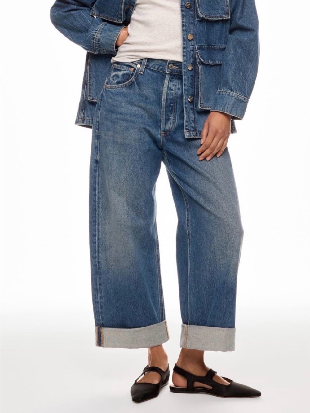 Citizens Of Humanity Relaxed Boyfriend Jeans in Medium Blue Wash